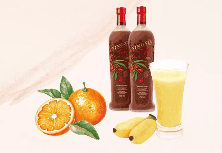 NingXia Red mit Banane